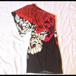 Bisou  Bisou One Shoulder Body Con Dress Size 8